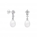 Pendientes para novia en plata y perlas (79B0101TE1) 2