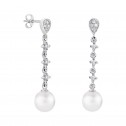 Pendientes de novia en plata y topacios con perlas (79B0203TD1) 2