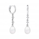 Pendientes para novia en plata y topacios con perlas (79B0302TE1) 2
