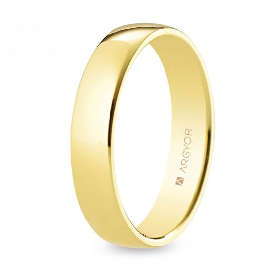 Alianza de boda en oro clásica confort 4mm (5640001)