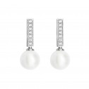 Pendientes de novia plata de Ley con perlas (75B0008)