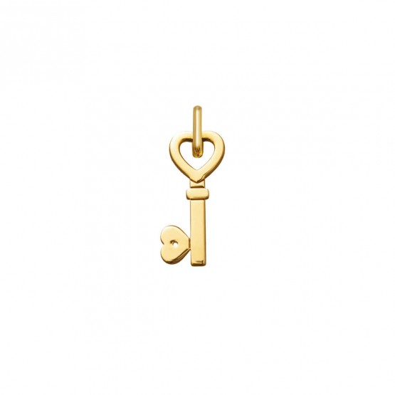 Colgante en oro diseño llave de corazón (248400419)