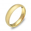 Alianza de boda de 4,5mm en oro amarillo rayado A0145T00A
