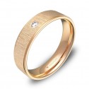 Alianza de boda con biseles 5mm en oro rosa con diamante C2950C1BR