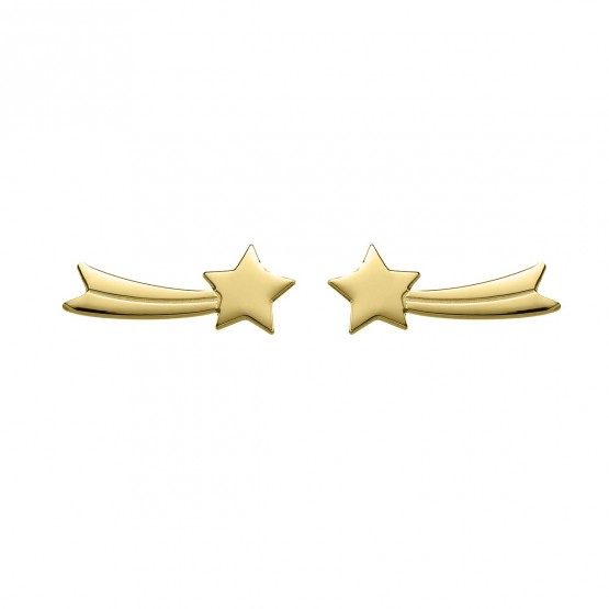 Pendientes de plata ley 925 dorada Estrella Fugaz (6A8307312)