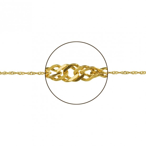 Cadena de oro 18k diseño entrelazado (033185016)