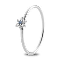 Bonito Anillo De Ópalo De Fuego Azul, Blanco Y Verde para Mujer, Anillo De  Flor De Compromiso De Color Plateado A La Moda, Anillos De Boda Elegantes