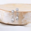 Pendientes de novia con topacios y diamantes (75B0216TT)