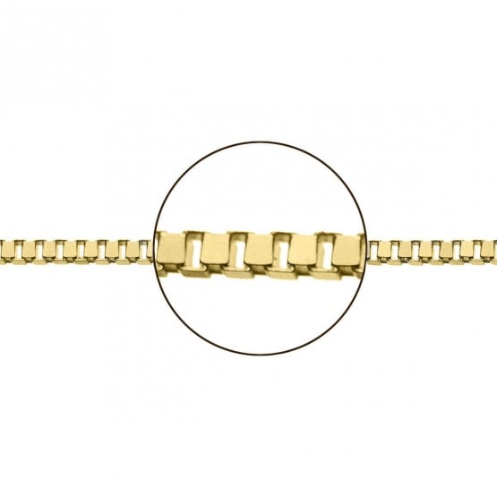 Cadena de oro amarillo 18k modelo veneciana (066101045)