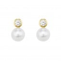 Pendientes con diamantes y perlas (75A0100P)