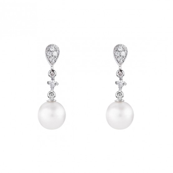 Pendientes para novia en plata y perlas (79B0201TD1) 1