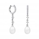 Pendientes para novia en plata y topacios con perlas (79B0402TE1) 2